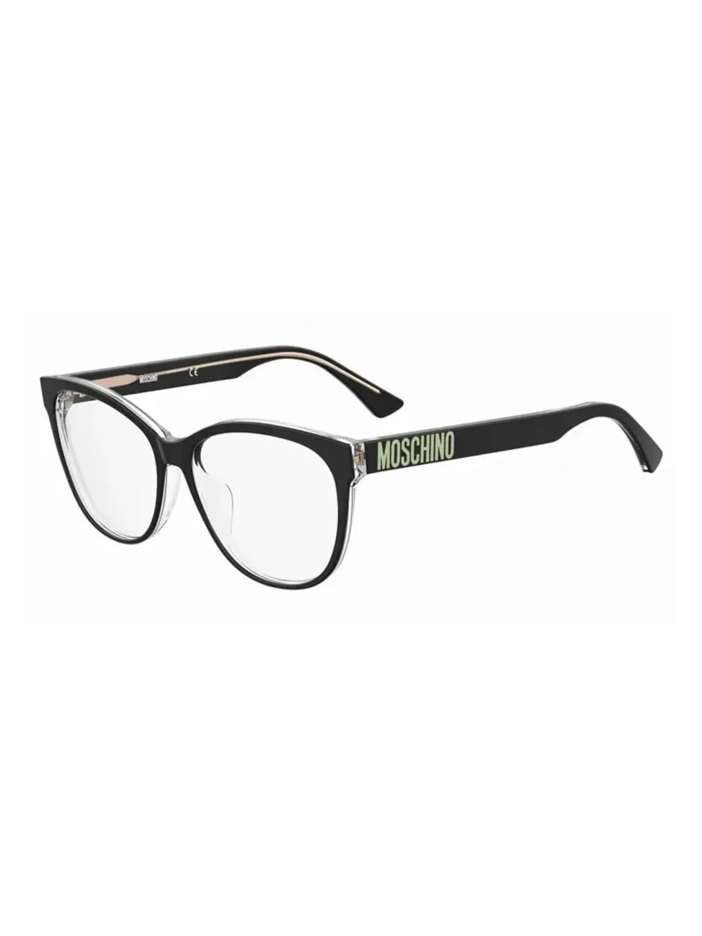 New Moschino Eyeglasses MOS625/F 07C5 00 Black/Transparent 55mm NWT